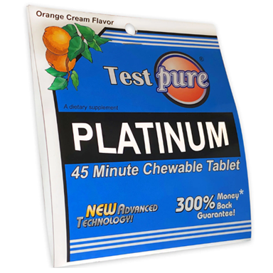 Test Pure Platinum 45 minute chewable tablet